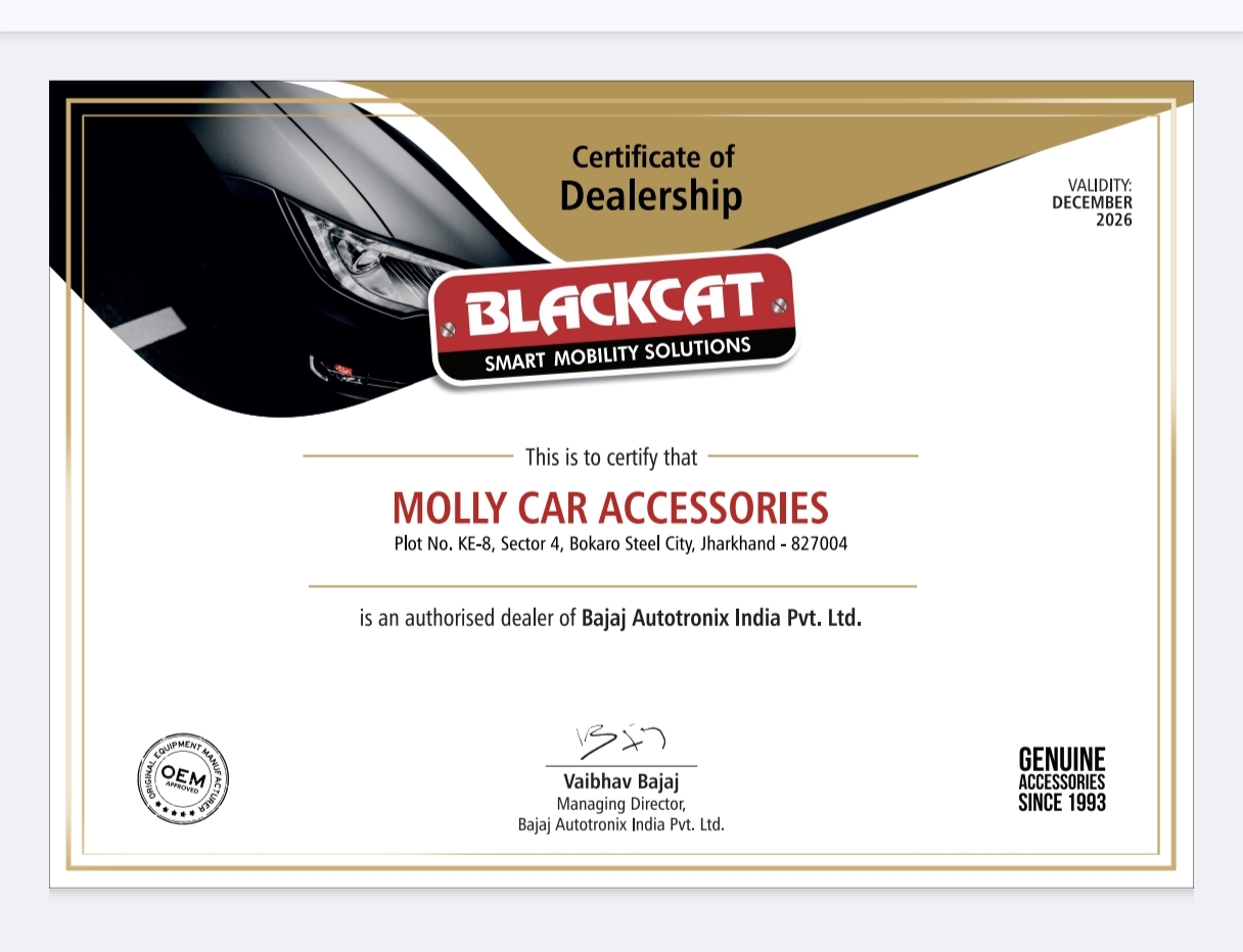 Authorized Dealership Certificate